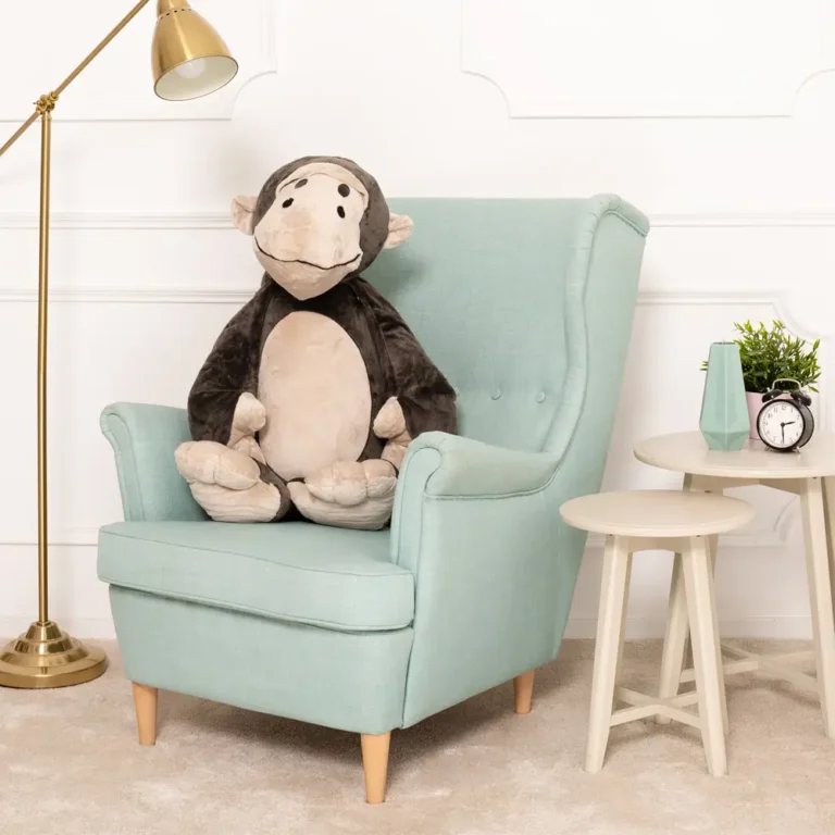 Plīša Pērtiķis, Mīkstā Rotaļlieta, 90 Cm, Tumši Brūns, Moto - Teddyway