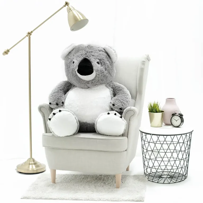 Liela Plīša Koala, Mīkstā Rotaļlieta, 100 Cm, Pelēka, Koko - Teddyway