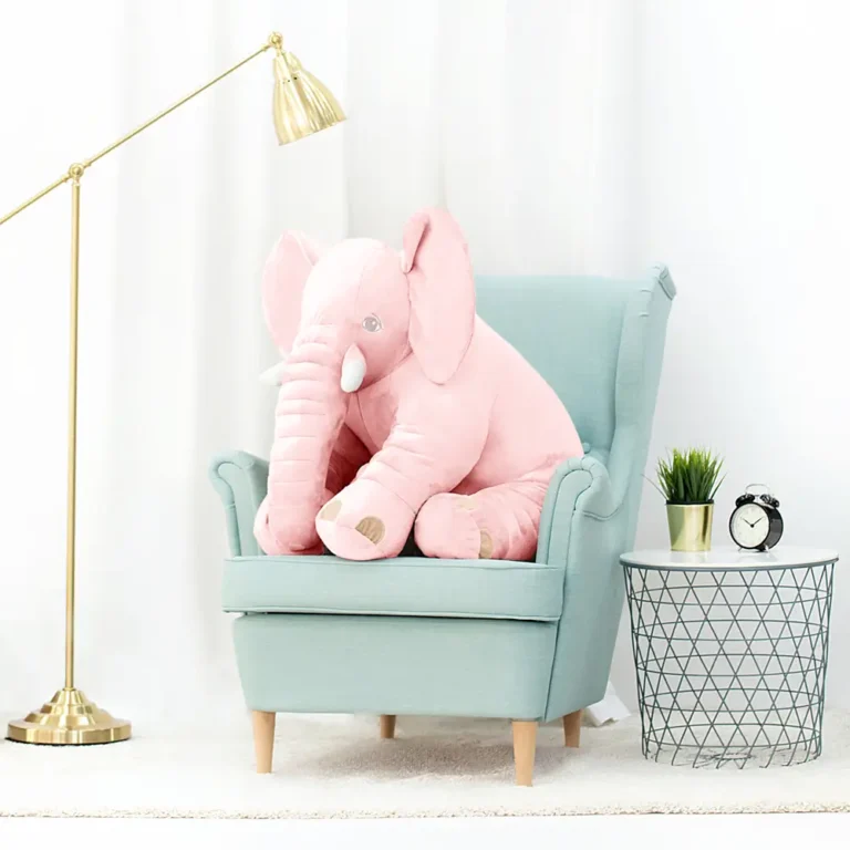 Plīša Zilonis, Mīkstā Rotaļlieta, 70 Cm, Pelēks, Hogo - 70 cm, Pink - Teddyway