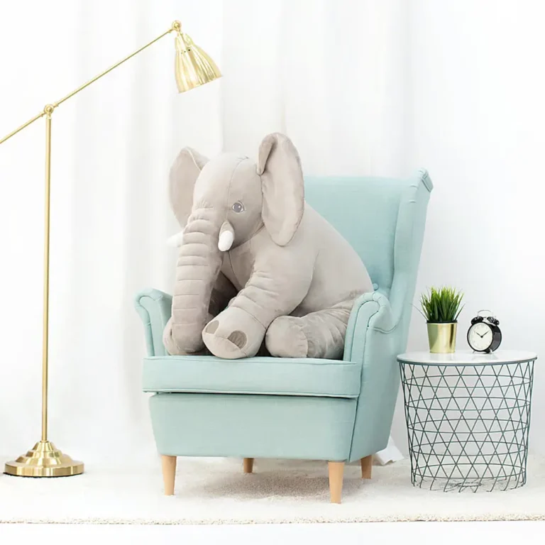 Plīša Zilonis, Mīkstā Rotaļlieta, 70 Cm, Pelēks, Hogo - Teddyway