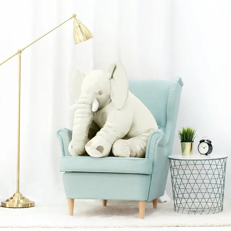 Plīša Zilonis, Mīkstā Rotaļlieta, 70 Cm, Pelēks, Hogo - 70 cm, White - Teddyway