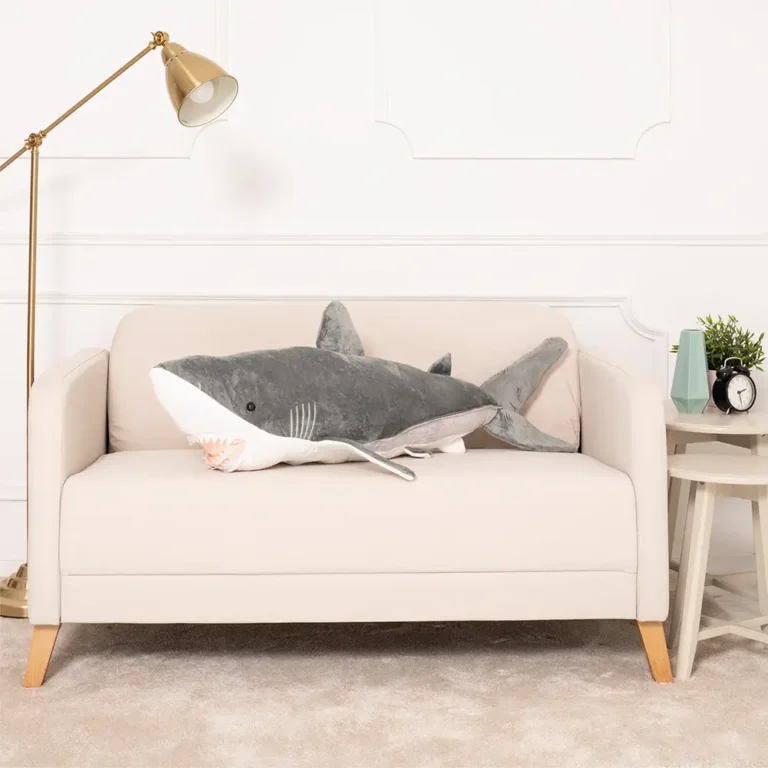 Plīša Haizivs, Mīkstā Rotaļlieta, 90 Cm, Zils, Saho - 110 cm, Grey - Teddyway